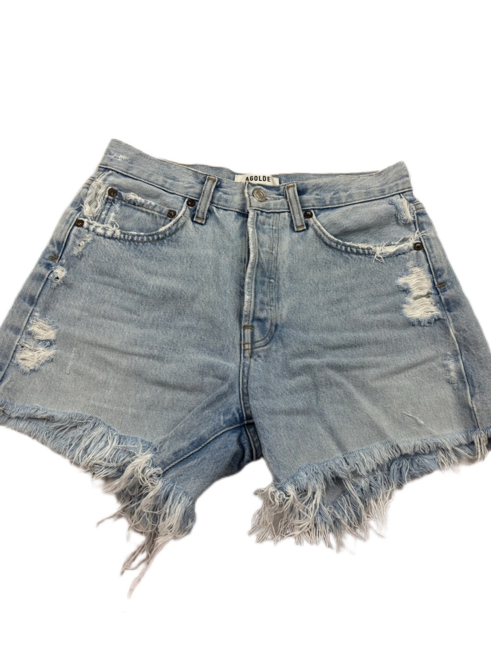 Agolde Parker Long Curt Off Shorts Size 24